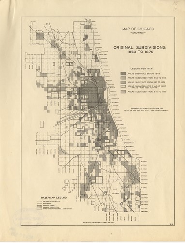 Map of Chicago, showing original subdivisions, 1863 to 1879 /