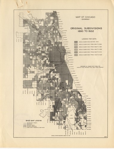 Map of Chicago, showing original subdivisions, 1880 to 1932 /